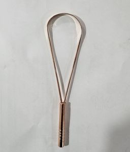 Elegante raspador de lengua de cobre con acabado pulido para un agarre cómodo y un rendimiento diario duradero - Product Image 6
