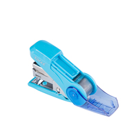 Mini Agrafeuse EAGLE en Plastique # Agrafeuse manuelle à économie d'effort pour 20 feuilles avec déagrafleur intégré, couleur bleue
