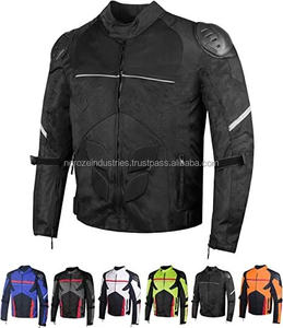 Blouson moto d'été en mesh léger pour homme, avec panneaux réfléchissants et protections CE, idéal pour l'aventure. - Product Image 4