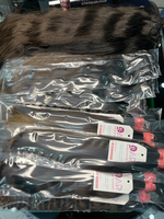 Cheveux humains vierges indiens 100 % naturels, bruts, en vrac, toutes couleurs, variété adaptée, y compris des ondulations naturelles souples et ondulées.