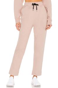 Customization Women Two Piece <b>Tracksuit</b> Pullover <b>Pink</b> Cotton Cropped Hoodie And Jogger Pants Good Quality Fabric Woman <b>Tracksuit</b> - Product Image 6