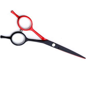 Ciseaux de barbier professionnels pour droitiers, 6 pouces, en acier inoxydable, manche moyen en plastique, lame tranchante, 32 dents pour effiler les cheveux - Product Image 3