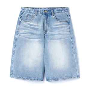 Urban Casual <b>Mens</b> Denim Jorts Comfortable Breathable Cotton Summer <b>Shorts</b> with Acid Washed Streetwear Style - Product Image 6