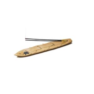 Porta Incienso de Madera Natural en Forma de Barco con Recolector de Ceniza, Soporte de Agarbatti de Madera Hecho a Mano para Meditación en el Hogar - Product Image 6