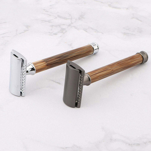 Maquinilla de Afeitar de Seguridad de Doble Filo con Mango de Madera de Alta Calidad Profesional, del Mejor Fabricante, la Más Vendida, para Hombres - Product Image 3