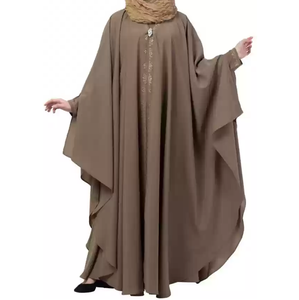 Double Layer Muslim <b>Dress</b> Saudi Dubai Omani Jilbab Abayas <b>Dress</b> Kaftan Abayas Fancy Stylish Wholesale Turkish Abayas Breathable - Product Image 4