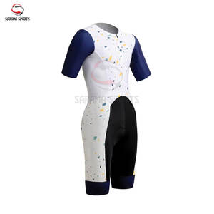 Traje de Ciclismo Transpirable de Secado Rápido al por Mayor para Hombre y Mujer, Traje de Ciclismo de Carretera de Verano con Mangas Cortas, Nombre del Equipo Personalizado - Product Image 4
