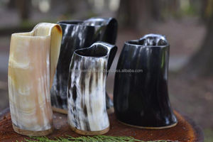 Bestseller Viking Carved Ox Horn <b>Mug</b> with <b>Sheep</b> Horn Bottle Opener for Home Bar or Party Factory Prices - Product Image 6