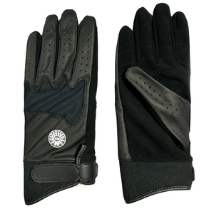 Gants d'équitation en cuir véritable pour femmes TM STARTECH avec fermeture auto-agrippante et prise en main confortable - Product Image 1