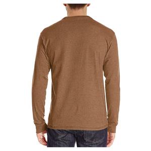 Vente en gros de t-shirts pour hommes, simples, élégants, à col rond, à manches longues, décontractés, fabriqués au Bangladesh. - Product Image 2