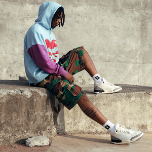 Nesta Sports – Sweat à capuche personnalisé en gros, 100 % coton, imprimé encre blanche, manches colorblock, brodé, délavé, été - Product Image 4