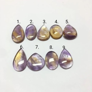 Cabujón de Ametrina Natural, Bicolor, Amatista, Cuarzo Citrino, en Formas Ovalada, Pera, Redonda y Cojín, Gema Suelta para Joyería - Product Image 3