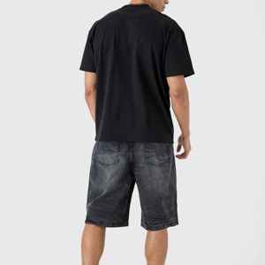 Shorts de Mezclilla para Hombre, Diseño Moderno, Lavados, Corte Holgado, Venta al Por Mayor, Logotipo Personalizado - Product Image 4