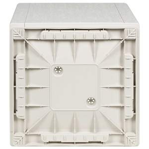 Boîte à fleurs en plastique blanc 14,17 x 14,17 x 13,78 pouces pour plantes et jardinières - Product Image 4