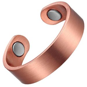 THERAPY Mens Copper <b>Ring</b> Magnetic Therapy Finger - Product Image 5