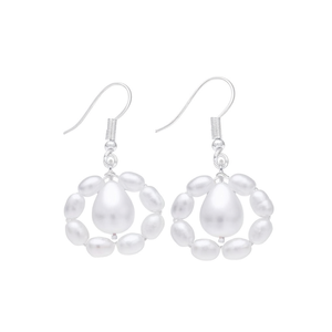 Boucles d'oreilles pendantes en argent sterling 925 faites à la main - Bijoux de mode de Jaipur, Inde - Product Image 3