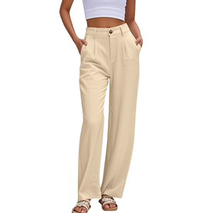 Pantalon cargo pour femme avec poches fonctionnelles, pantalon utilitaire décontracté, fabricant de vêtements sur mesure, vente en gros - Product Image 2