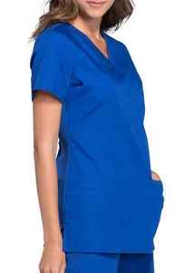 Conjuntos de uniformes médicos blancos con cremallera y estampado para mujer - Product Image 5