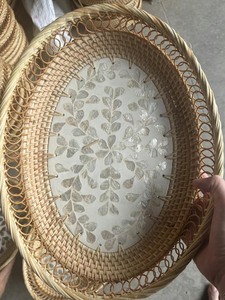 Hermosa Cesta de Almacenamiento Ovalada Bolga de Bambú y Seagrass Estilo Europeo Dragonex, Ecológica, Tejida en Mimbre Natural - Product Image 2