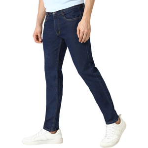 กางเกงยีนส์ทรงตรงผู้ชาย ขายส่ง ผ้าผสมคอตตอนนุ่ม ยืดหยุ่นสูง ใส่สบายสำหรับฤดูหนาว สไตล์ลำลอง 3 มิติ แฟชั่นสตรีทแวร์ รับผลิตแบบ OEM ODM จากโรงงาน - Product Image 6