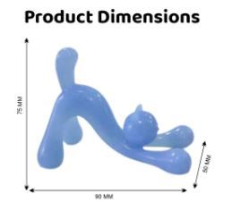 Mordedor de Silicona de Grado Alimenticio Sin BPA de Medilab India, Juguete Sensorial con Forma de Gato, Juguete de Masaje Oral Suave para Bebés y Niños Pequeños - Product Image 4