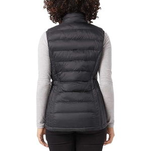 Puffy Vest Women <b>Zip</b>-<b>Up</b> Sleeveless Waterproof Canvas Solid Lightweight Padded <b>Cropped</b> Puffer Quilted Winter Warm Coat Jacket - Product Image 4