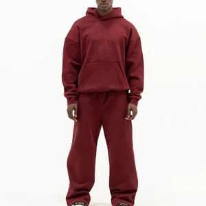 Burgundy Red Pullover Hoodie Alternative names: * <b>Wine</b> Red Hoodie * Maroon Streetwear Hoodie * Premium Fleece Hoodie * Over - Product Image 4