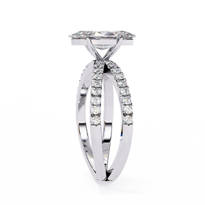 Bague de fiançailles solitaire en diamant de laboratoire taille poire certifié IGI |   Bijoux fins en or rose 10 carats tendance pour un usage quotidien |   Cadeau de luxe - Product Image 1