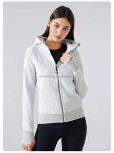 เสื้อฮู้ดแบบสวมศีรษะโอเวอร์ไซส์ของผู้หญิงเสื้อสเวตเตอร์แบบมีซิปด้านหน้าผ้า100% สำหรับฤดูหนาวสินค้าใหม่2025 - Product Image 4