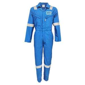 Combinaison de travail réfléchissante pour homme, orange et bleue, en coton, uniforme de sécurité haute visibilité avec bandes réfléchissantes - Product Image 3