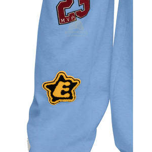 กางเกงขายส่งผ้าฝ้าย 100% สำหรับผู้หญิง คุณภาพสูง ปักโลโก้ด้วยไหมเชนีลแบบกำหนดเอง กางเกงวอร์มทรงโอเวอร์ไซส์ เอวกลาง - Product Image 4