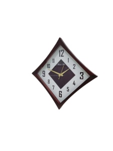 Luxury Handmade wooden wall Quartz <b>Movement</b> Diamond Shape Wall <b>Clock</b> for Home & Office Living Room Decoration USA - Product Image 5