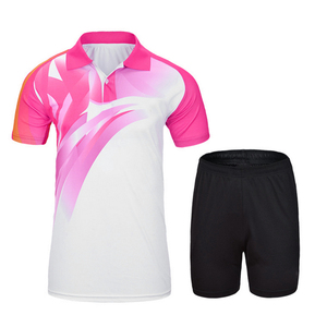 Conjuntos de Uniformes de Tenis de Manga Corta para Adultos Unisex, Transpirables, de Secado Rápido, Anti-UV, con Impresión por Sublimación Personalizada, Más Vendidos - Product Image 3