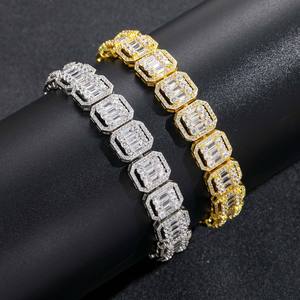 Best Selling Fashion Hip Hop Diamond Chain <b>Necklace</b> with Durable Stainless Steel Base for <b>Long</b> Lasting Everyday Wear - Product Image 4