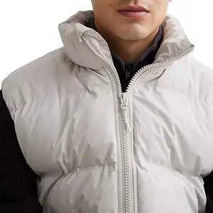 Veste d'hiver professionnelle moderne pour homme, gilet matelassé sans manches, confortable, respirant, logo personnalisé, haute qualité - Product Image 4