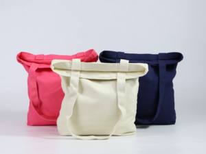 Sac fourre-tout en toile personnalisable avec logo, grande taille 50 cm, poignée supérieure, sac de shopping quotidien - Product Image 3