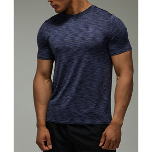 T-shirt de sport pour homme avec logo personnalisé, polyester, séchage rapide, course à pied, fitness, entraînement - Product Image 3