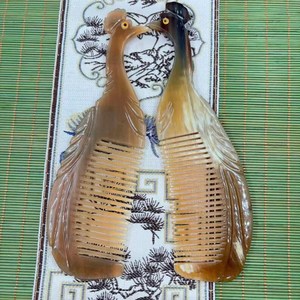 หวีทำจากเขาควายแท้ งานแฮนด์เมดแบบดั้งเดิม สำหรับขายส่ง - Product Image 1