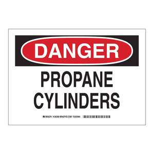 Panneau de signalisation en PVC pour bouteilles de propane - Panneau de signalisation pour les zones industrielles, les laboratoires et les entrepôts - Product Image 2