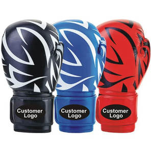 Guantes de Boxeo con Cordones de Alta Calidad para Competición, Fabricados en Cuero, Color Sólido, Venta al Por Mayor - Product Image 5