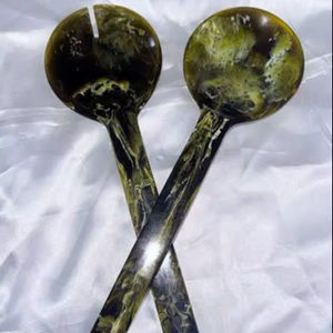 ชุดช้อนเรซิ่นทำมือ ดีไซน์ใหม่ สีสันตามสั่ง สำหรับของหวาน - ผัก - ทนทาน - Product Image 1