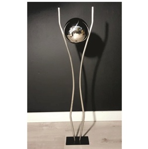 Modern Abstract Metal Ring Sculpture Luxury Silver Circular Floor Statue for Living Room Hotel <b>Home</b> Tabletop <b>Decor</b> Sculpture - Product Image 3
