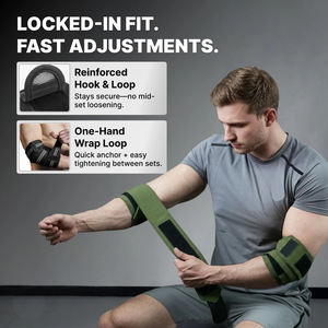 Cintas de Soporte para Codos Powerlift con Logotipo Personalizado, Rodilleras de Neopreno para Fitness, Precio Competitivo, Protección Corporal para Levantamiento de Pesas - Product Image 4