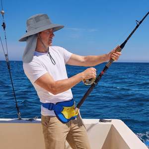 Unisex Denim Bucket <b>Hat</b> <b>with</b> <b>Neck</b> <b>Flap</b> Adjustable Strap Solid Gray Outdoor Summer <b>Sun</b> Protection Casual Sporty Washed Party - Product Image 5