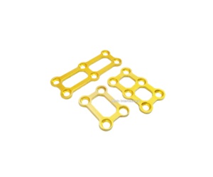 Kit de mini-plaques osseuses 3D en titane, 3 pièces, avec plaques à 4 et 6 trous, pour implant de fixation de traumatismes maxillo-faciaux - Product Image 1