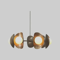 Lustre Rétro pour Restaurant, Suspension Créative Designer « Haricot Magique » pour Salon, Chambre et Bureau