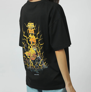 เสื้อยืดพิมพ์ลายอนิเมะสีดำสำหรับผู้ชาย ลายกราฟิกมังงะ เซนอิทสึ สไตล์วินเทจ ทรงหลวม ผ้าโพลีเอสเตอร์/คอตตอน - Product Image 5