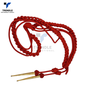 Elegante Aiguillette de Metal Rojo/Dorado, Trenza para Hombro, Formal, Ligera, Duradera, de Primera Calidad, para las Cuatro Estaciones, con Personalización OEM - Product Image 3