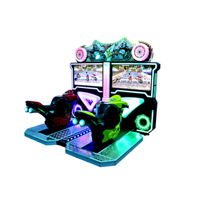 Super Bikes 2 : Machine d'arcade de course de motos pour deux joueurs, simulateur de conduite de moto à double écran connecté, à monnayeur - Product Image 2
