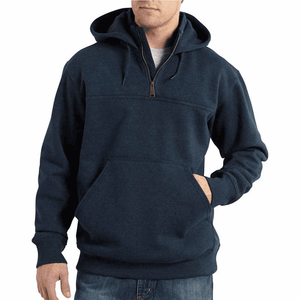 Sporty Style Quarter Zip-Up Men Hoodies Streetwear Men Hoodie In Cheapest Price Low MOQ Sportswear Men's Hooded Sweatshirts - Product Image 2